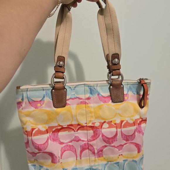 Coach Multicolor Signature Tote Bag - Picture 1 of 5